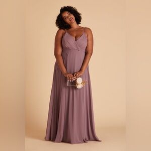 Birdy grey Kaia Dress Chiffon Dark Mauve